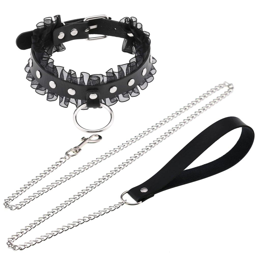 Sexy Lace Spiked Choker Punk C - огляд і ціна Goth Punk Spike Choker