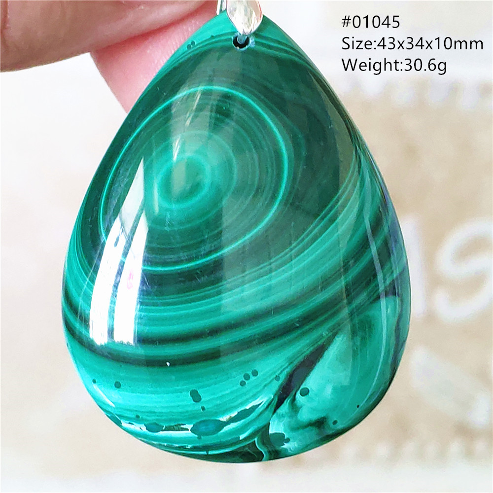 Natural Green Malachite Chryso - огляд і ціна 925 Sterling Silver Chain Necklace Men