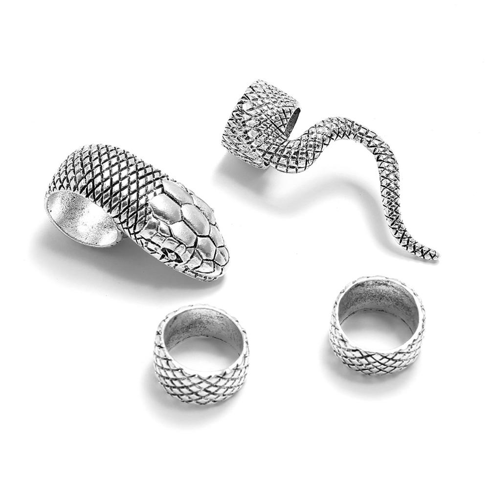 KMVEXO 4Pcs/Set Gothic Steampu - огляд і ціна Vintage Punk Knuckle Rings Set