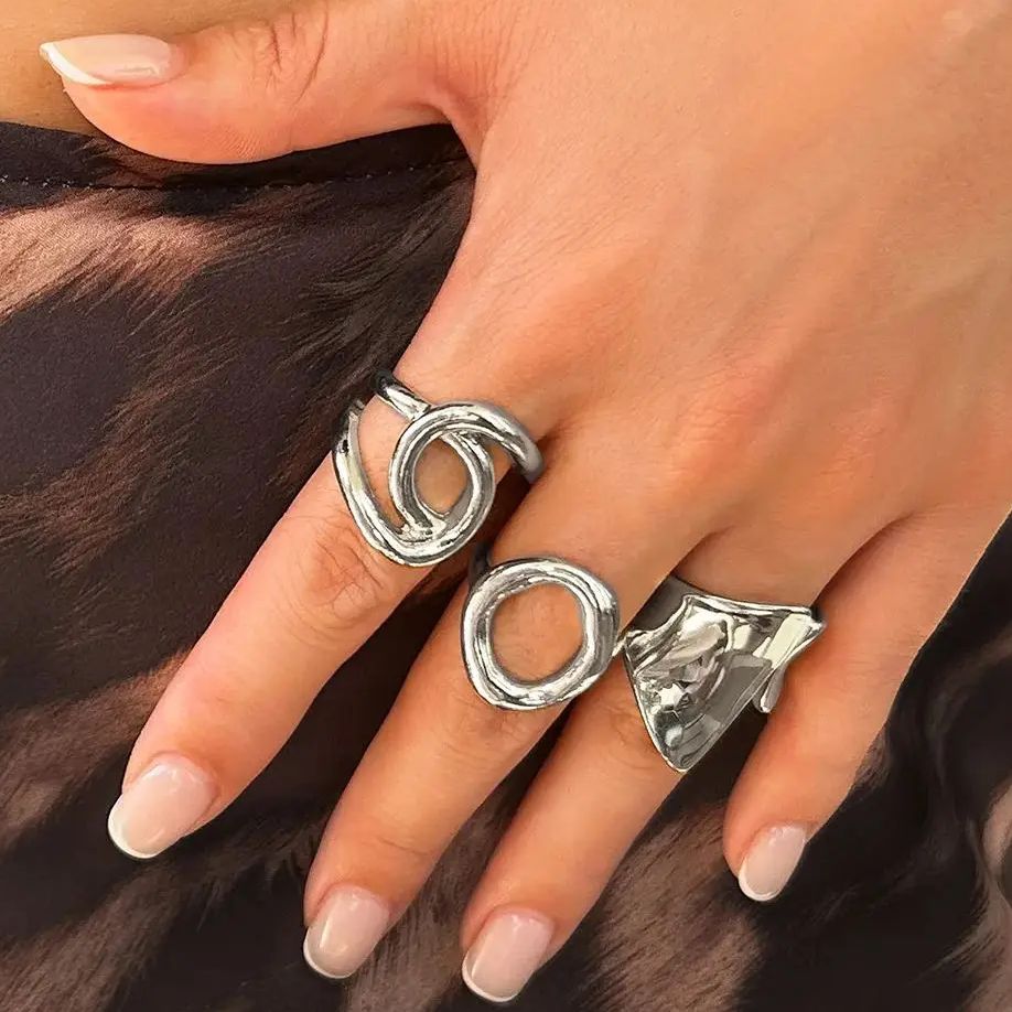 DIEZI 3pcs/set New Punk Fashio - огляд і ціна Vintage Punk Knuckle Rings Set