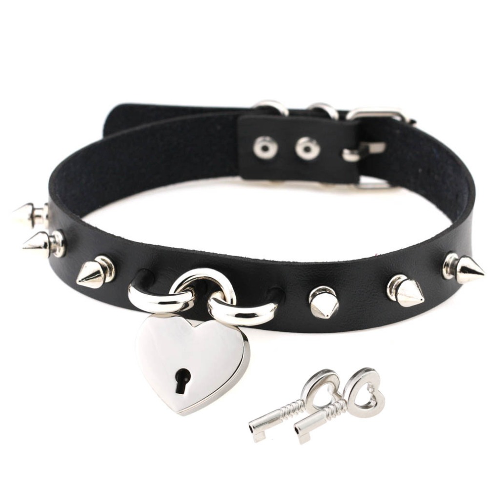 Punk Spike Choker Necklaces fo - огляд і ціна Goth Punk Spike Choker