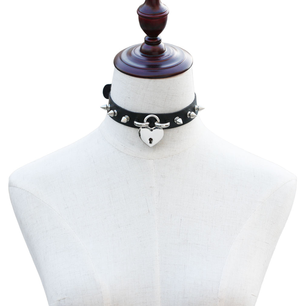 Punk Spike Choker Necklaces fo - огляд і ціна Goth Punk Spike Choker