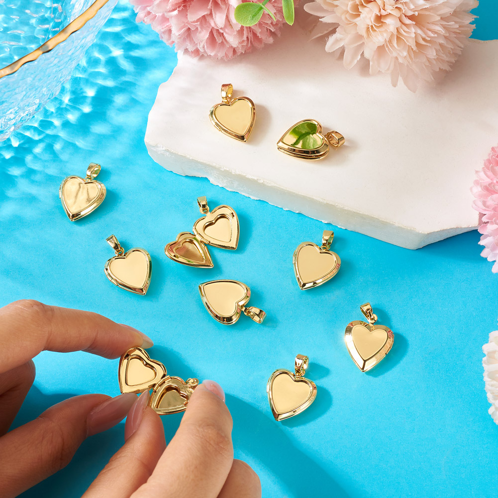 10pcs Heart Photo Locket Penda - огляд і ціна Heart Locket Necklace Photo