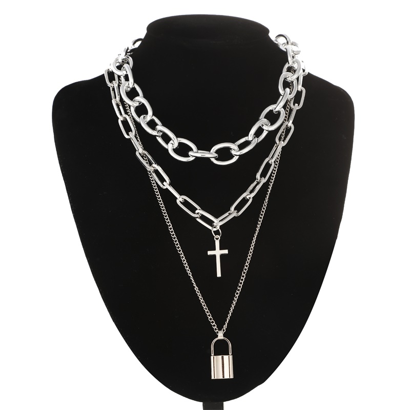 FNQUFUJ Layered grunge aesthet - огляд і ціна Layered Pendant Necklace Aesthetic