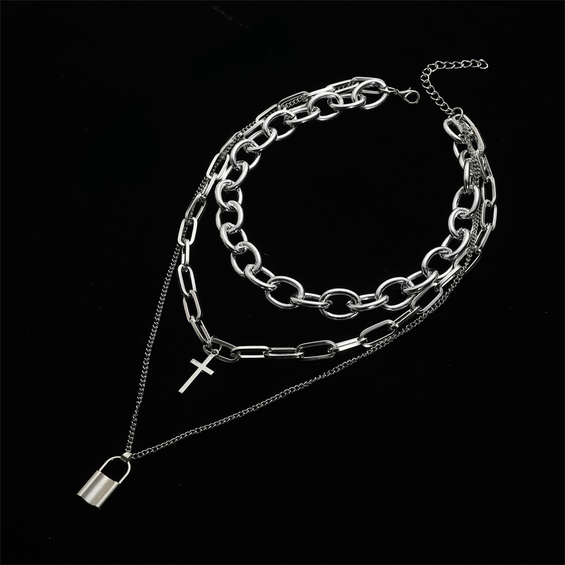 FNQUFUJ Layered grunge aesthet - огляд і ціна Layered Pendant Necklace Aesthetic