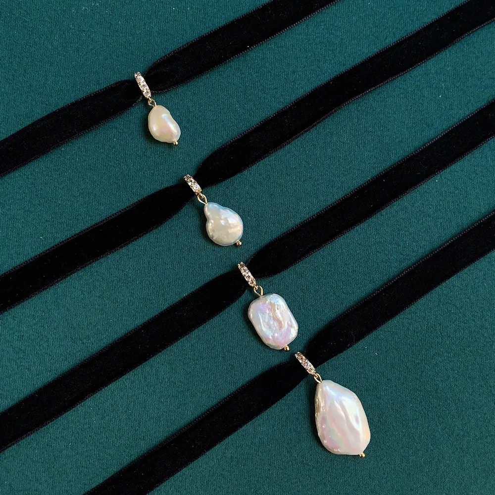Black Velvet Ribbon Choker Irr - огляд і ціна Pearl Choker Necklace Vintage