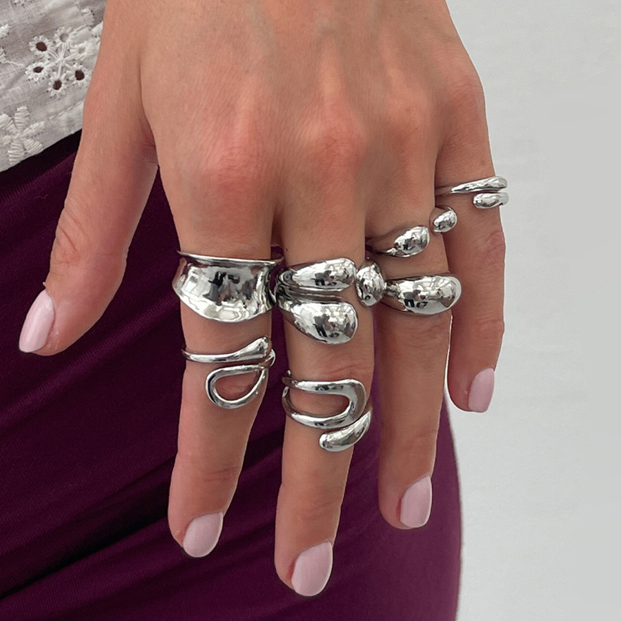DIEZI One Set Fashion Hollow G - огляд і ціна Vintage Punk Knuckle Rings Set