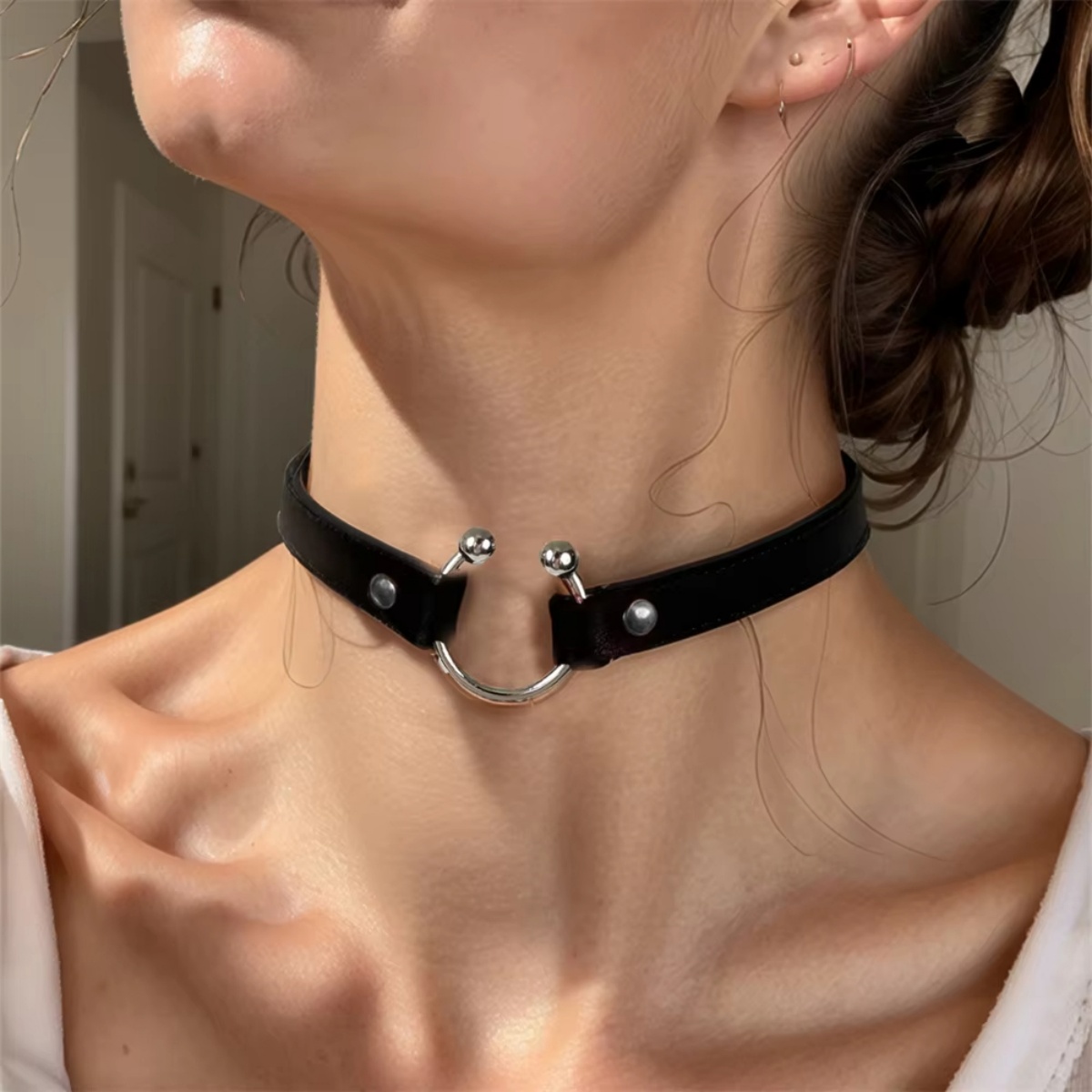 Fashion PU Leather Spiked Chok - огляд і ціна Goth Punk Spike Choker