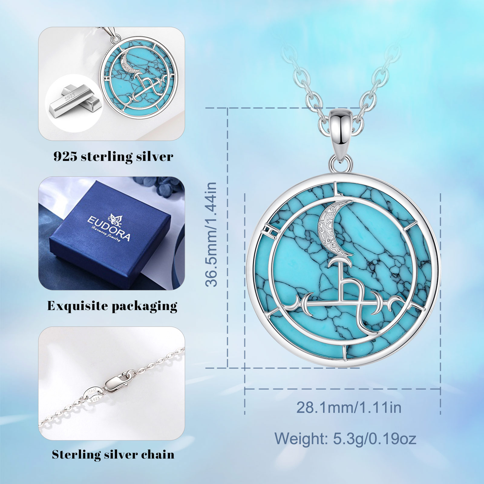 Eudora 925 Sterling Silver Lil - огляд і ціна 925 Sterling Silver Chain Necklace Men