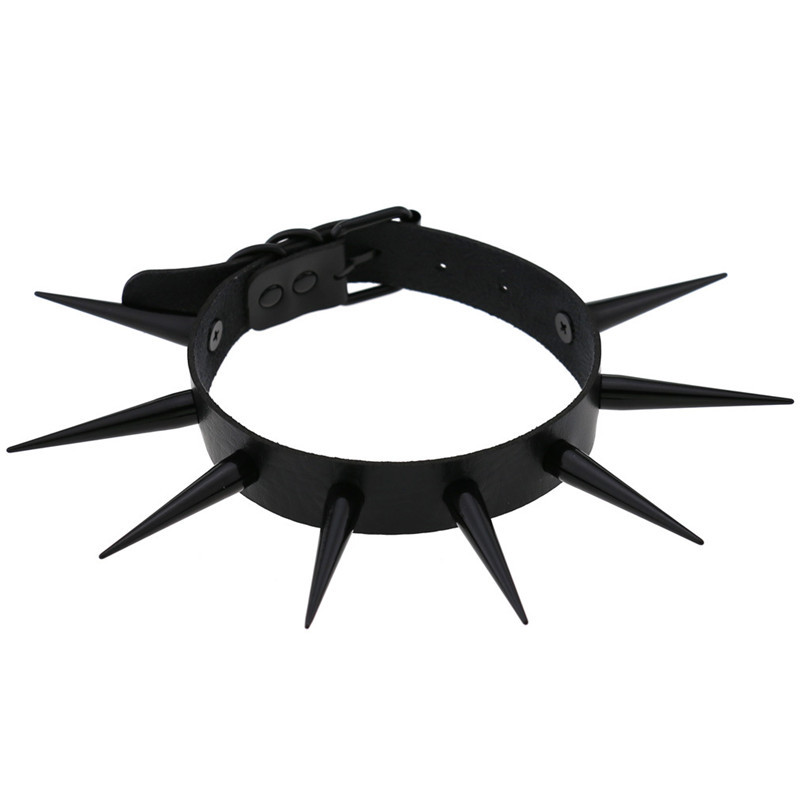 Red Long Spike Choker Punk Col - огляд і ціна Goth Punk Spike Choker