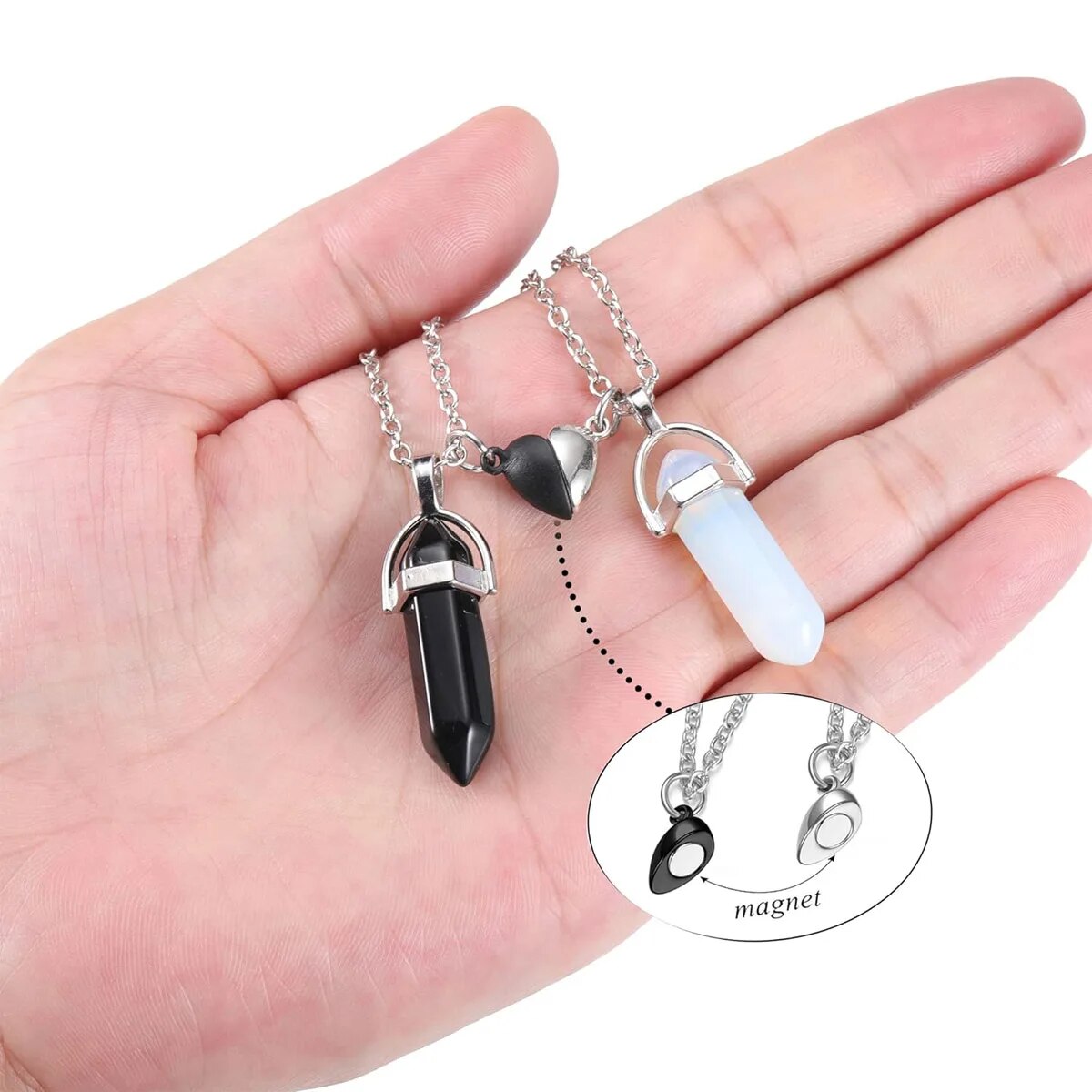 Crystal Friendship Matching Co - огляд і ціна Magnetic Couple Matching Necklaces
