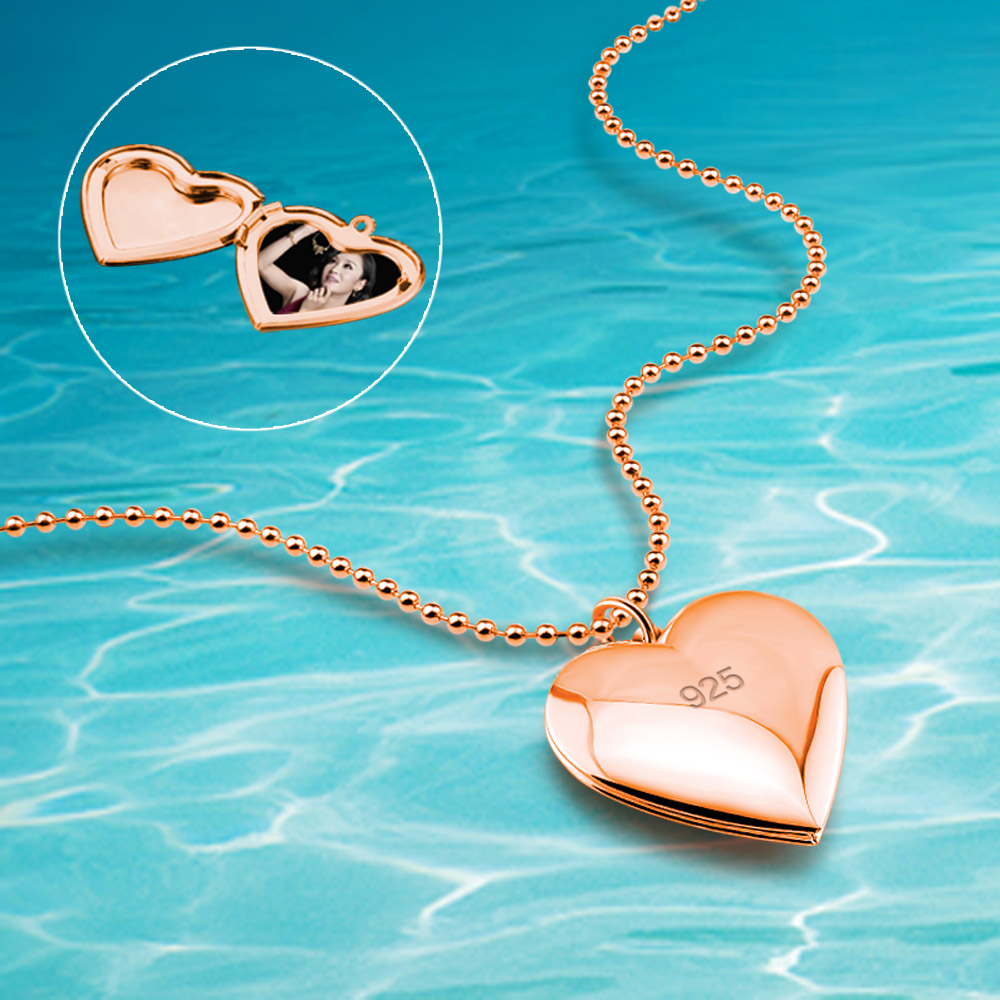 Eternal Love Heart Choker 925  - огляд і ціна Heart Locket Necklace Photo