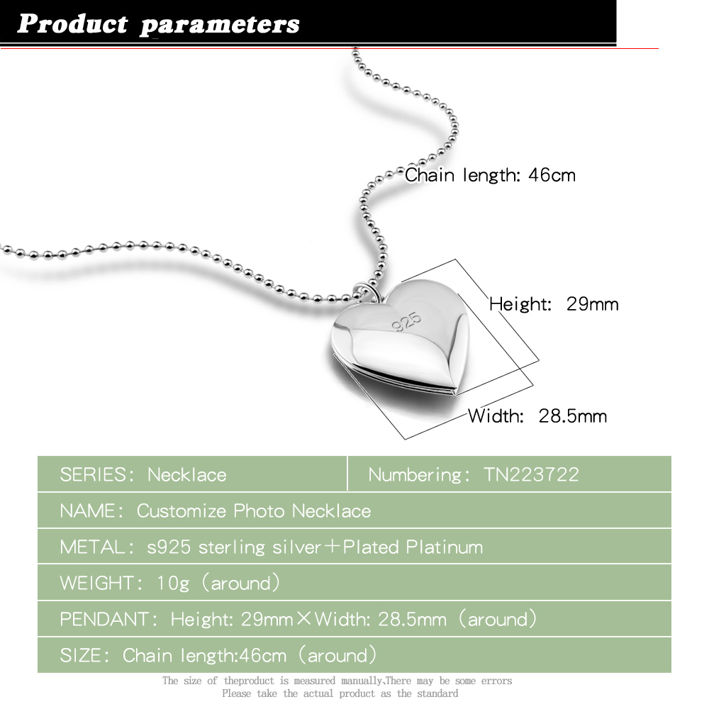 Eternal Love Heart Choker 925  - огляд і ціна Heart Locket Necklace Photo