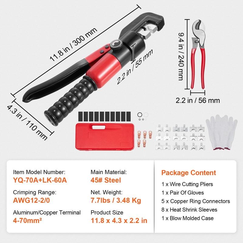 Hydraulic Crimping Tool with 9 - огляд і ціна Rings