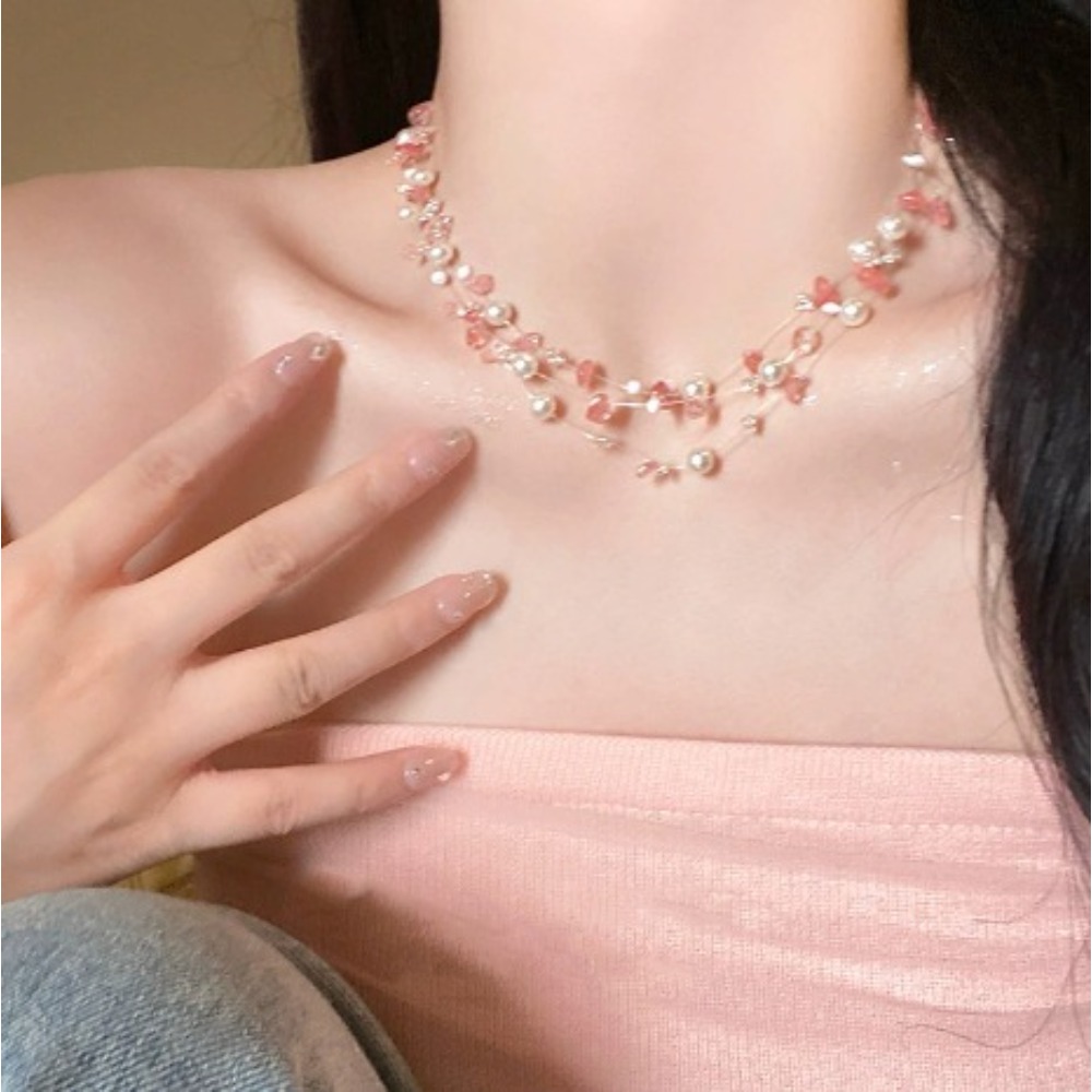 Colorful Starfish Shell Pearl  - огляд і ціна Layered Pendant Necklace Aesthetic