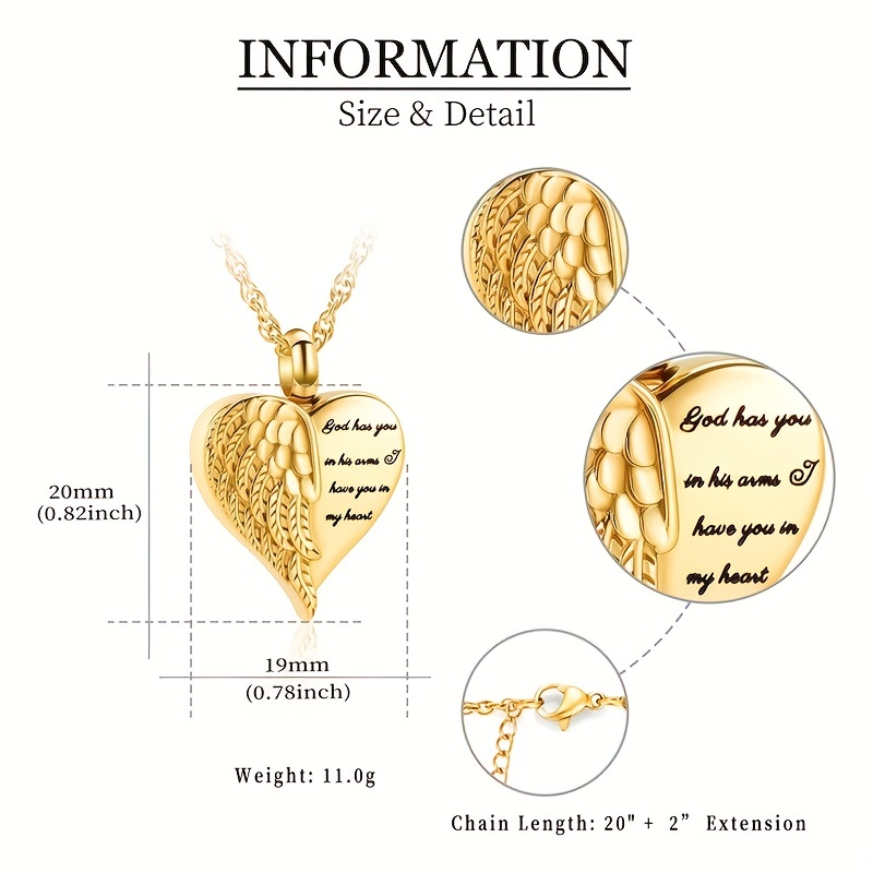 Love Heart Urn Necklace for As - огляд і ціна Heart Locket Necklace Photo