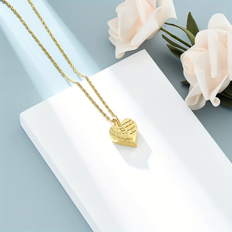 Love Heart Urn Necklace for As - огляд і ціна Heart Locket Necklace Photo