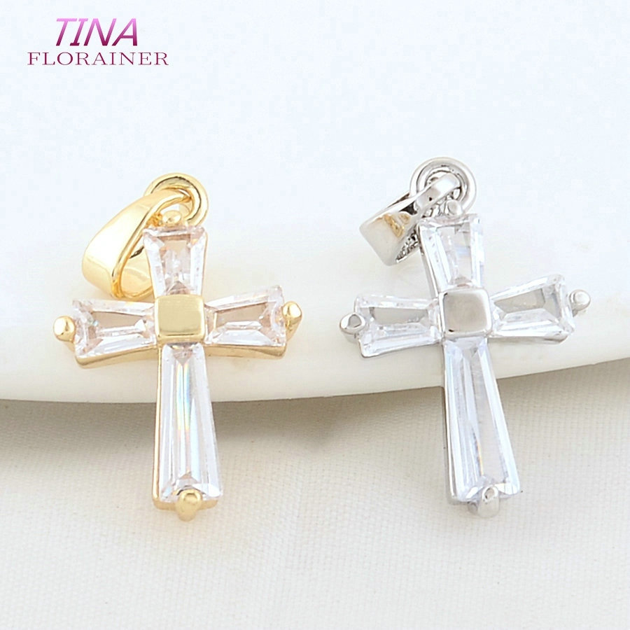 6PCS 12*18MM 14K Gold Color Br - огляд і ціна Cross Pendant Necklace Gold