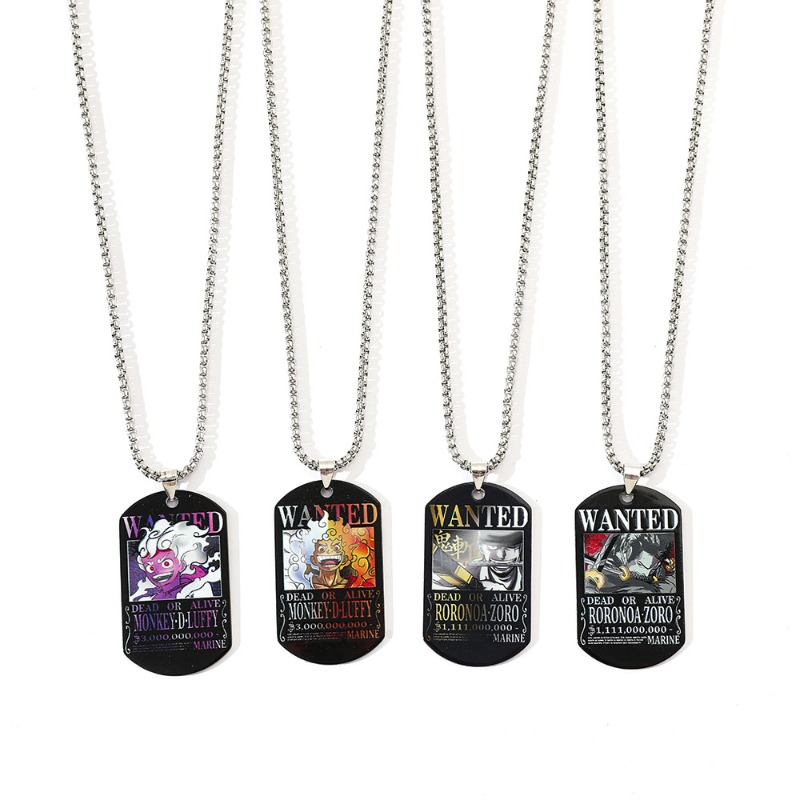 One Piece Luffy Zoro 3 Billion - огляд і ціна Custom Name Necklace Stainless Steel