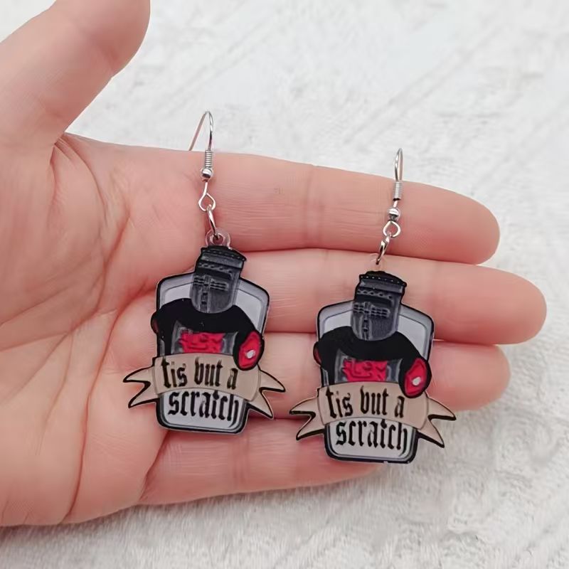 10PCS acrylic black and white  - огляд і ціна Earrings