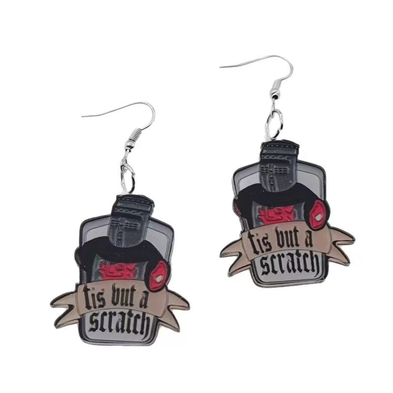 10PCS acrylic black and white  - огляд і ціна Earrings