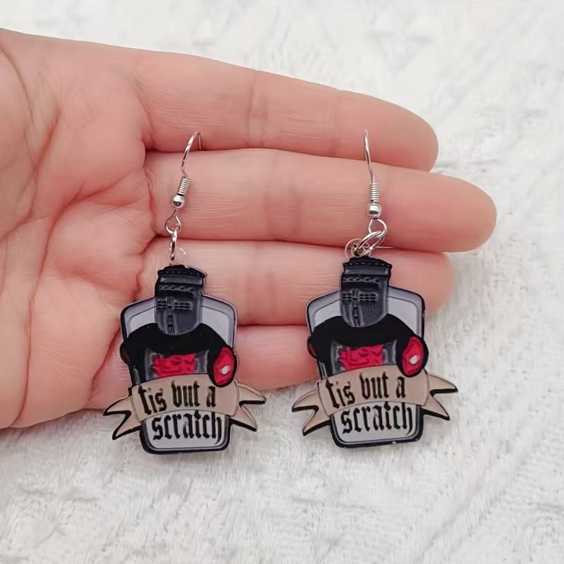 10PCS acrylic black and white  - огляд і ціна Earrings