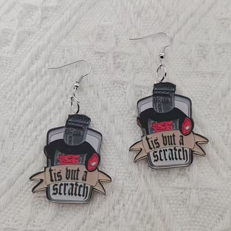 10PCS acrylic black and white  - огляд і ціна Earrings