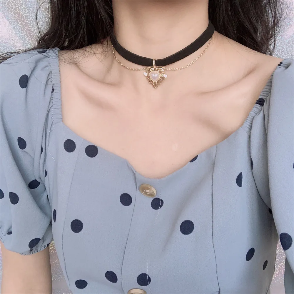 Vintage Velvet Chain Choker Ne - огляд і ціна Pearl Choker Necklace Vintage