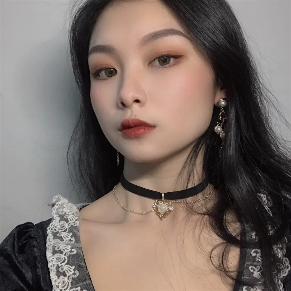 Vintage Velvet Chain Choker Ne - огляд і ціна Pearl Choker Necklace Vintage
