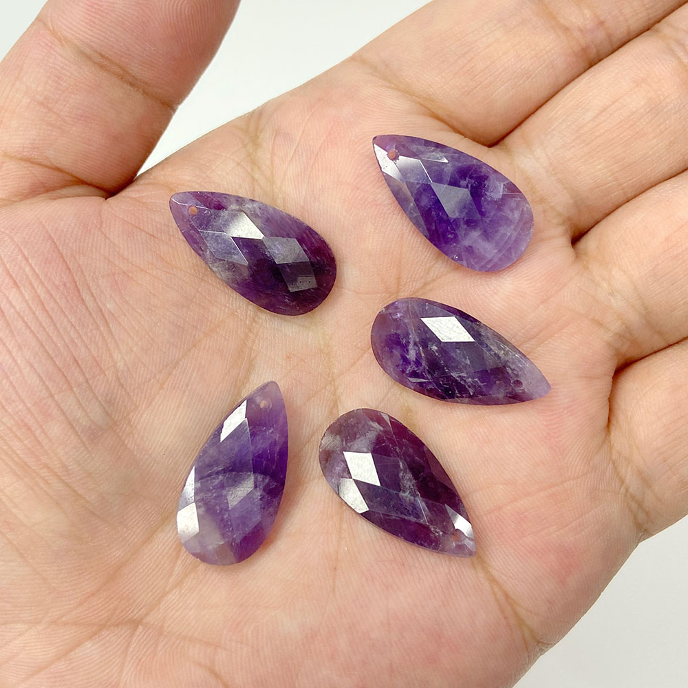 2pcs 13*25mm Long Water Drop S - огляд і ціна Crystal Pendant Necklace Natural Stone