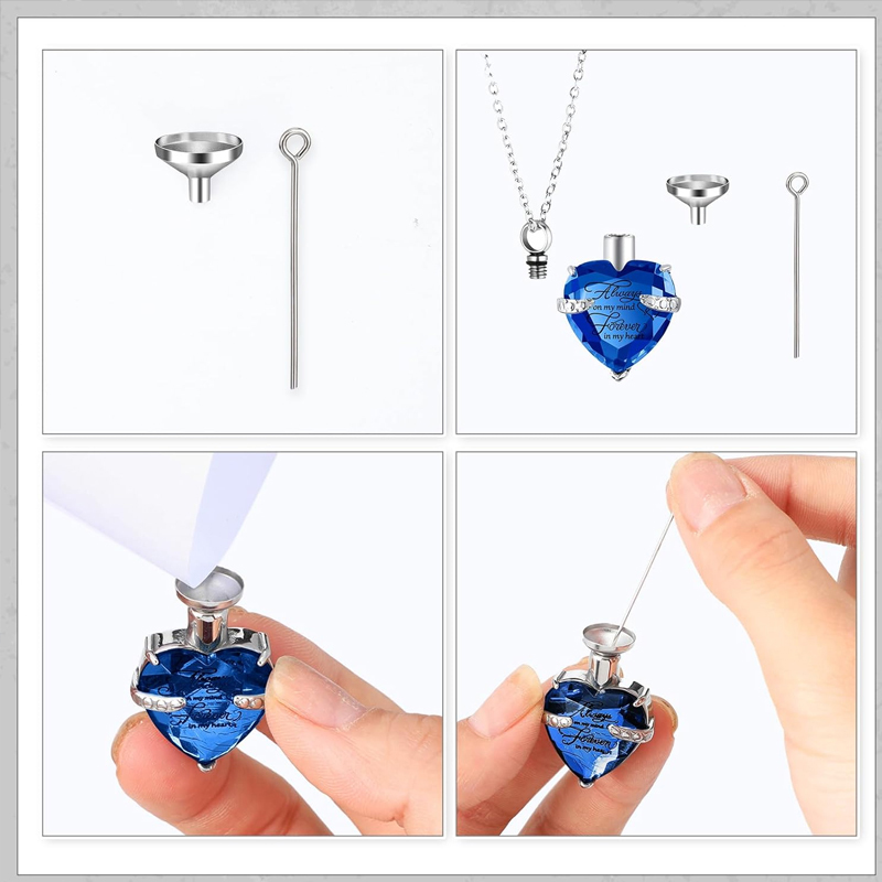 3 Styles Urn Necklace for Ashe - огляд і ціна Heart Locket Necklace Photo