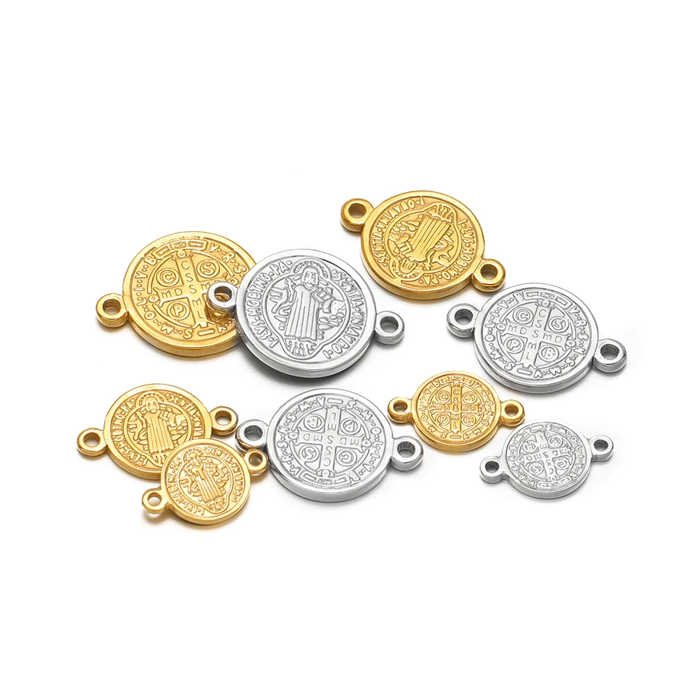 5pcs Stainless Steel Jesus Cro - огляд і ціна Cross Pendant Necklace Gold