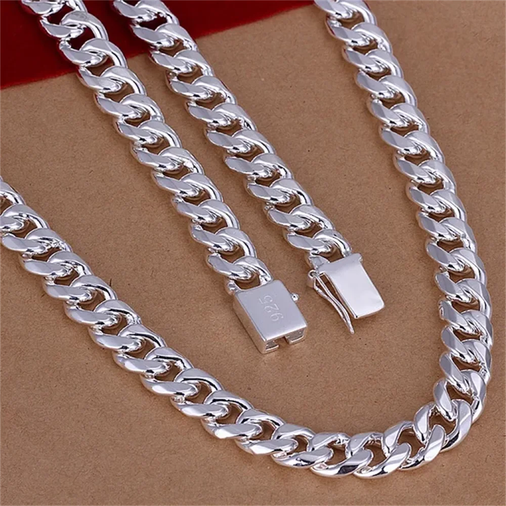 20-24inch 925 Sterling Silver  - огляд і ціна 925 Sterling Silver Chain Necklace Men