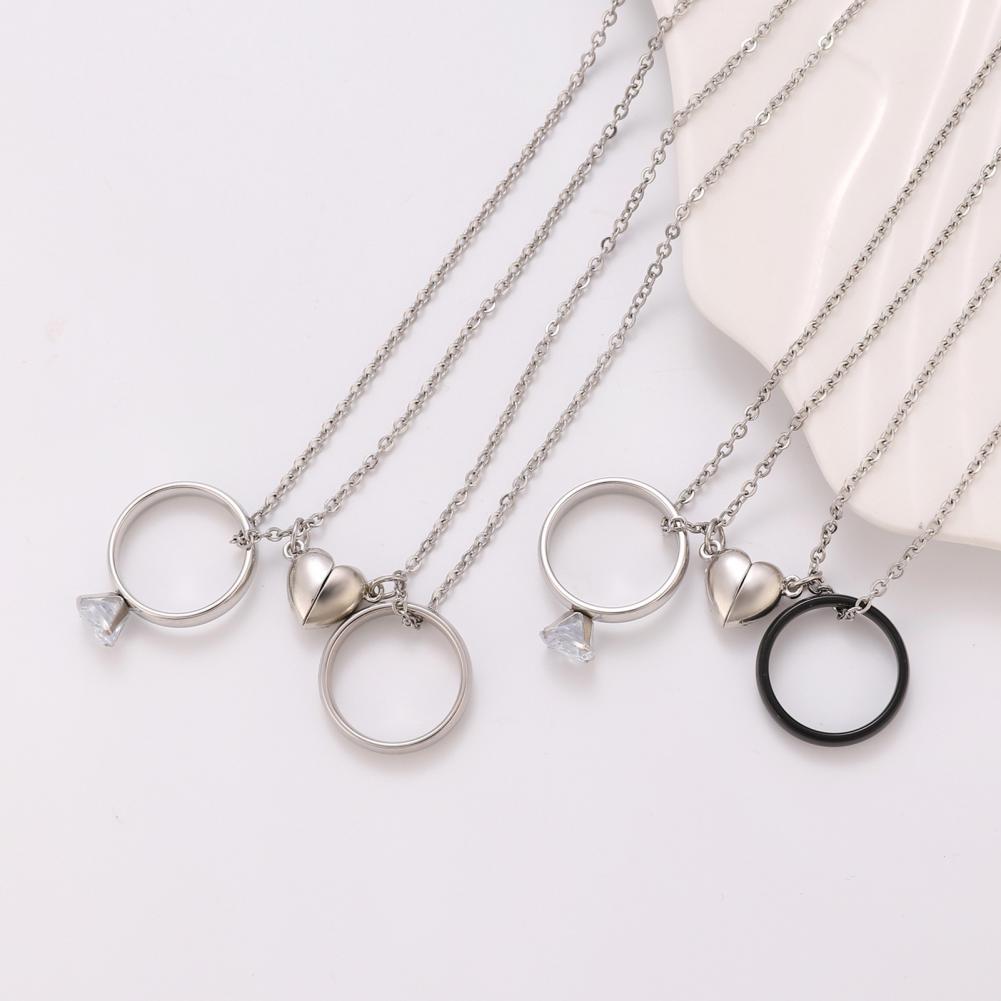 Ring Pendant Necklace Love Mag - огляд і ціна Magnetic Couple Matching Necklaces