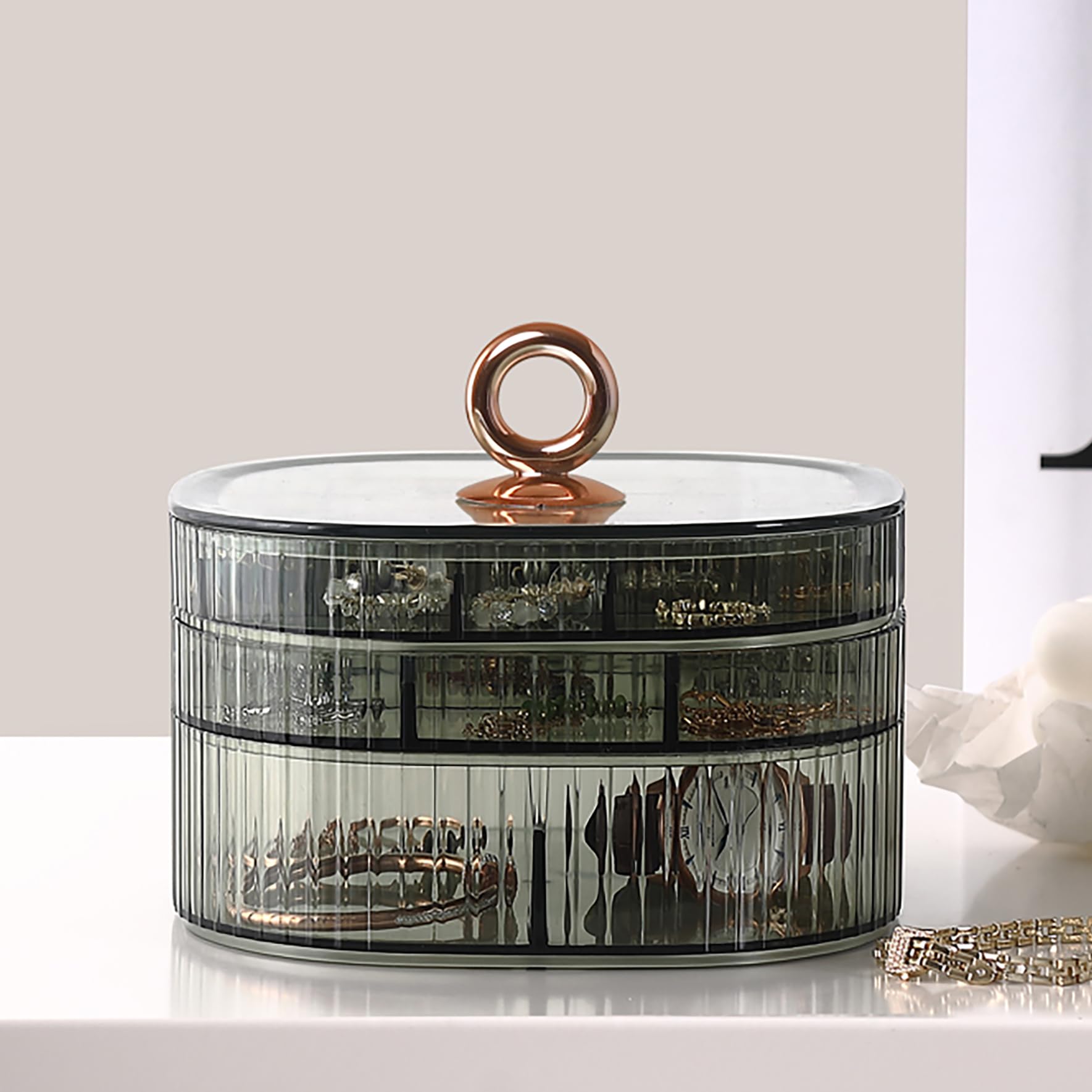 Transparent Jewelry Box 3-Laye - огляд і ціна Earrings