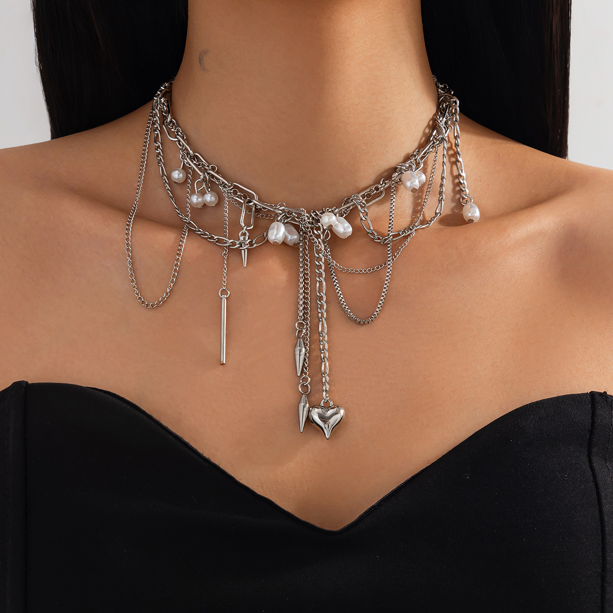 Vintage Irregular Imitation Pe - огляд і ціна Pearl Choker Necklace Vintage