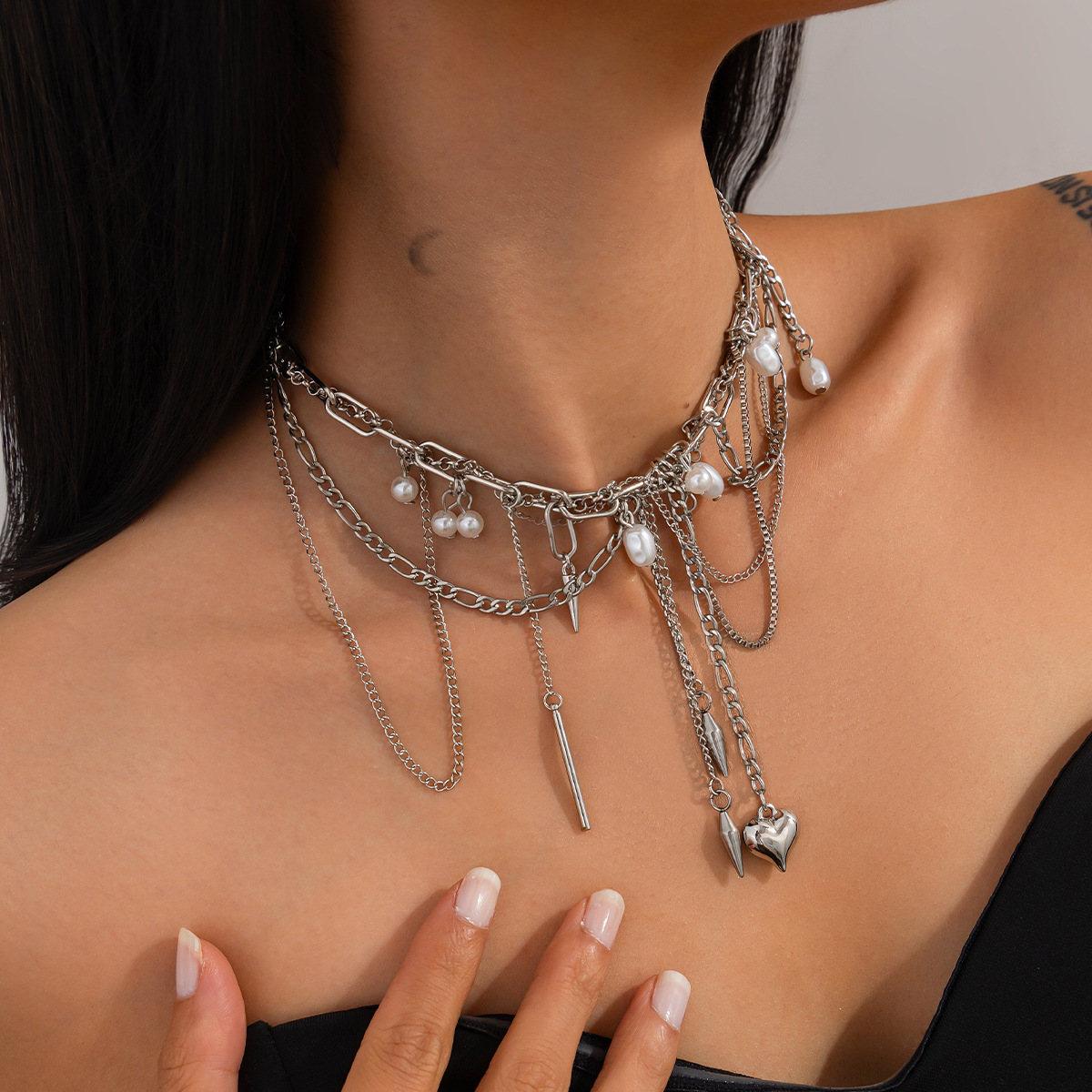 Vintage Irregular Imitation Pe - огляд і ціна Pearl Choker Necklace Vintage