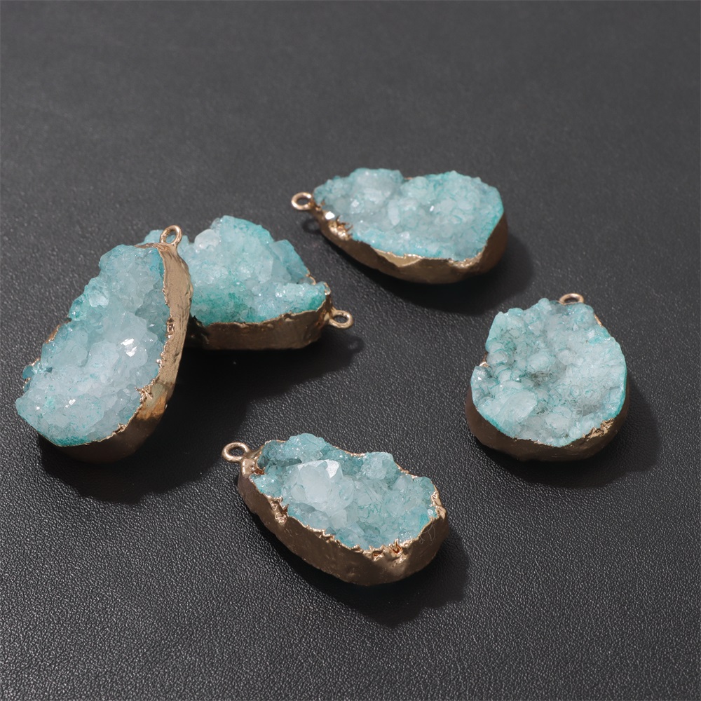 1PC Natural Agate Geode Pendan - огляд і ціна Crystal Pendant Necklace Natural Stone