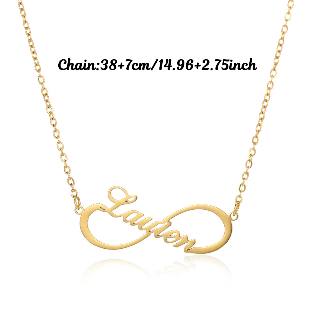 Custom Name Infinity Necklaces - огляд і ціна Custom Name Necklace Stainless Steel