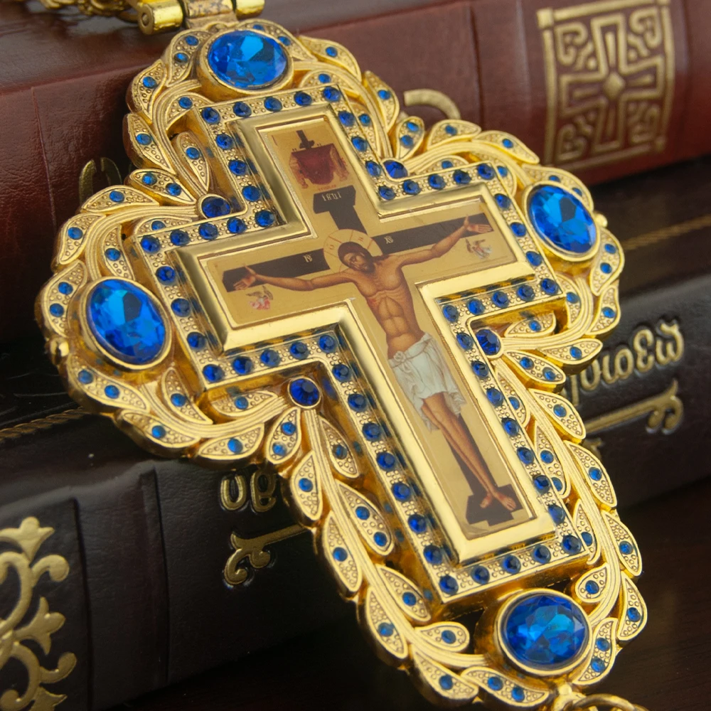 HTISOK Orthodox Bishop Pectora - огляд і ціна Cross Pendant Necklace Gold