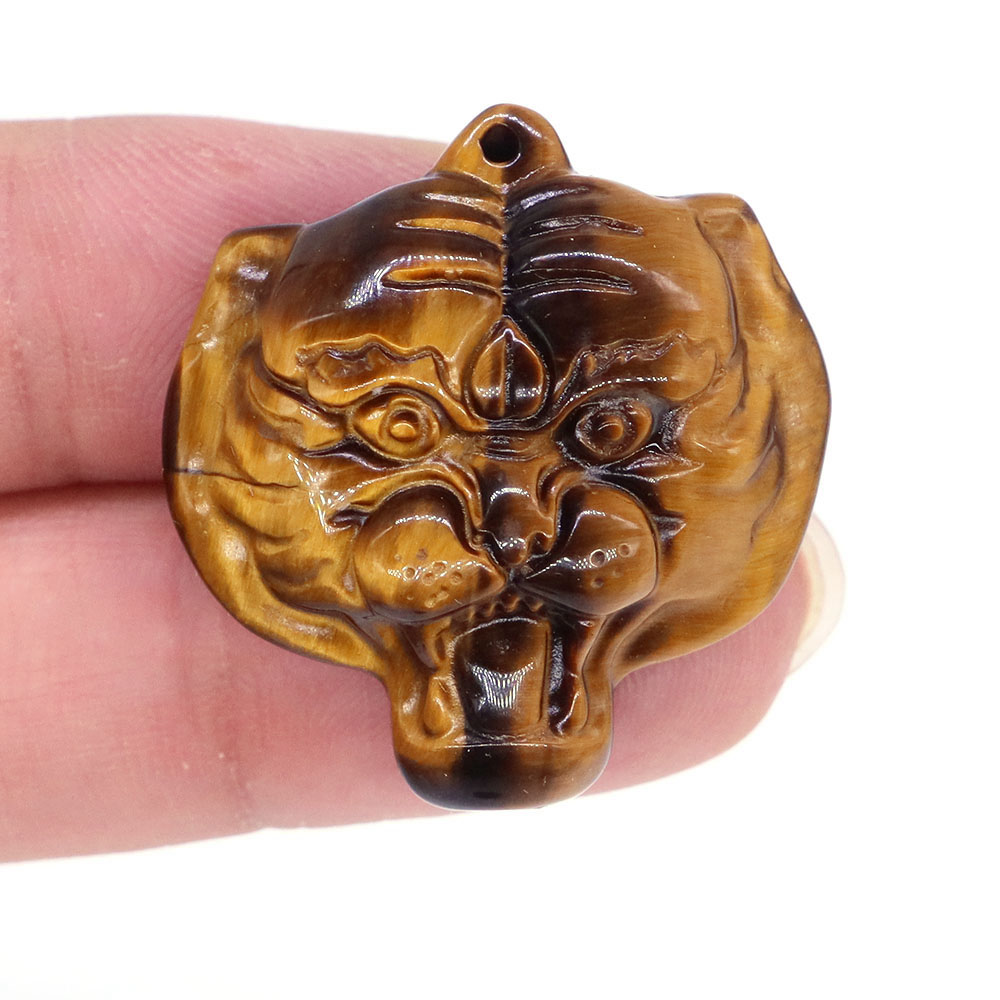 Natural Stones Tiger Eye Reiki - огляд і ціна Crystal Pendant Necklace Natural Stone