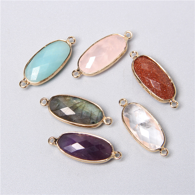 2pcs 10X26mm Natural Double Lo - огляд і ціна Crystal Pendant Necklace Natural Stone