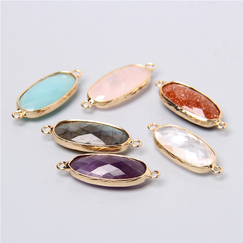 2pcs 10X26mm Natural Double Lo - огляд і ціна Crystal Pendant Necklace Natural Stone