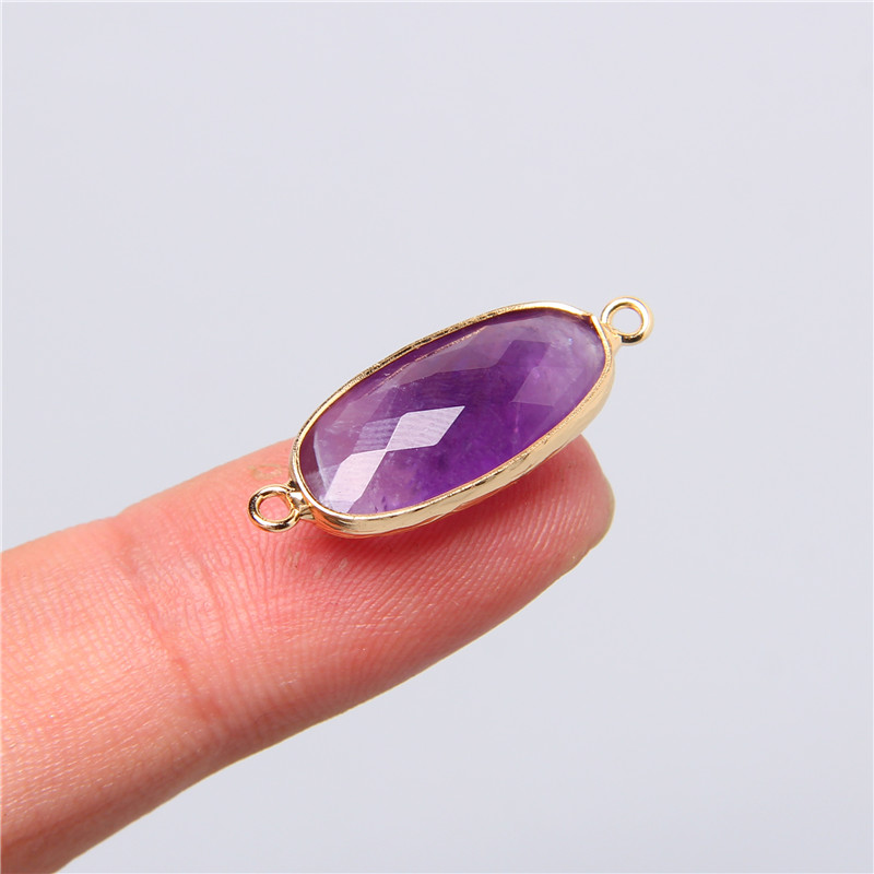 2pcs 10X26mm Natural Double Lo - огляд і ціна Crystal Pendant Necklace Natural Stone