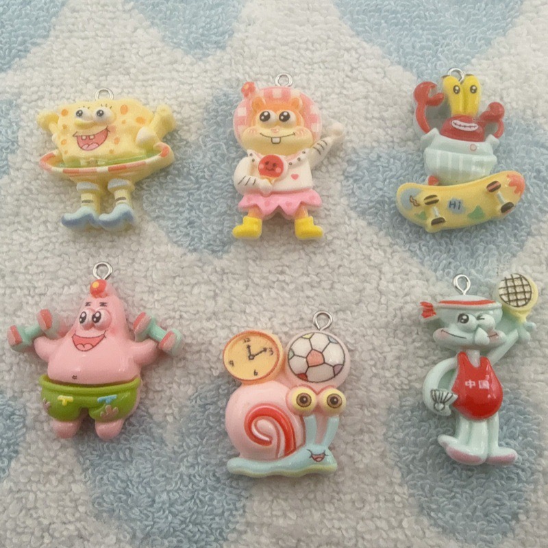 10pcs cartoon resin pendant, D - огляд і ціна Earrings