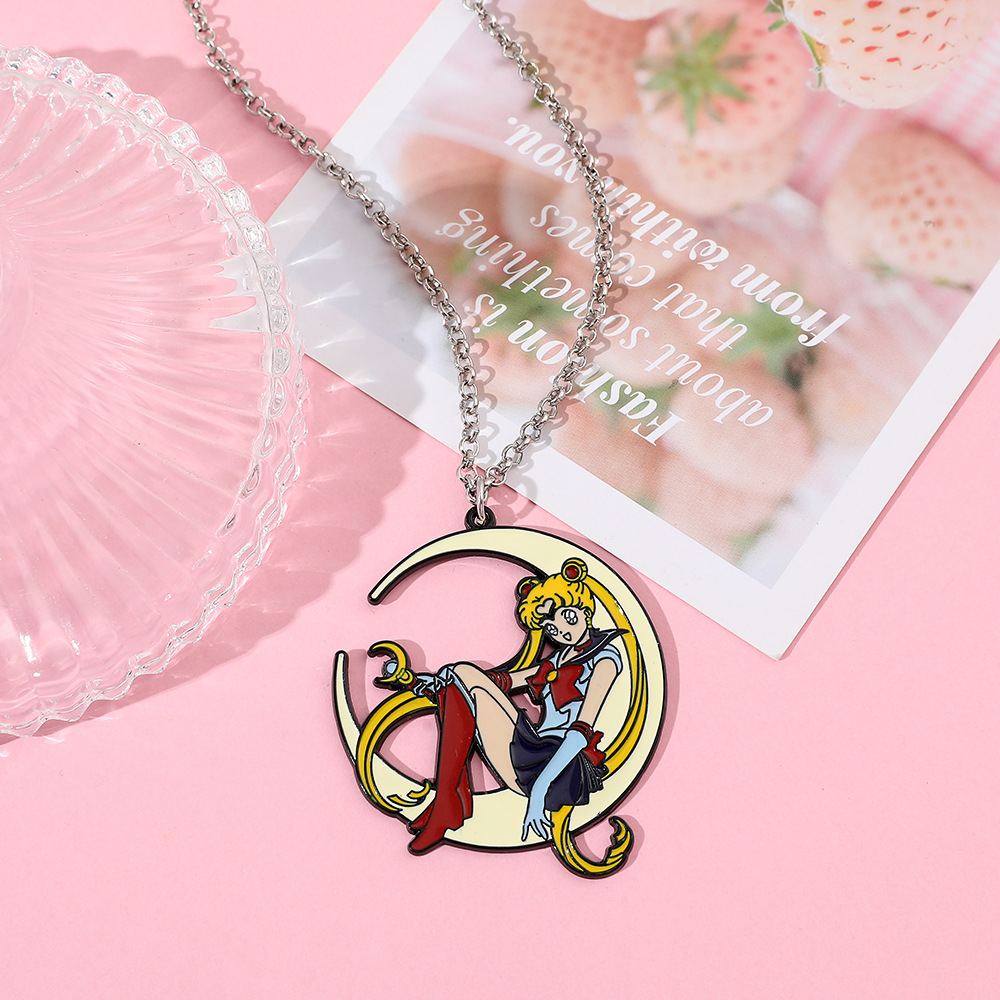 Sweet Anime Metal Enamel Neckl - огляд і ціна Anime Pendant Necklace