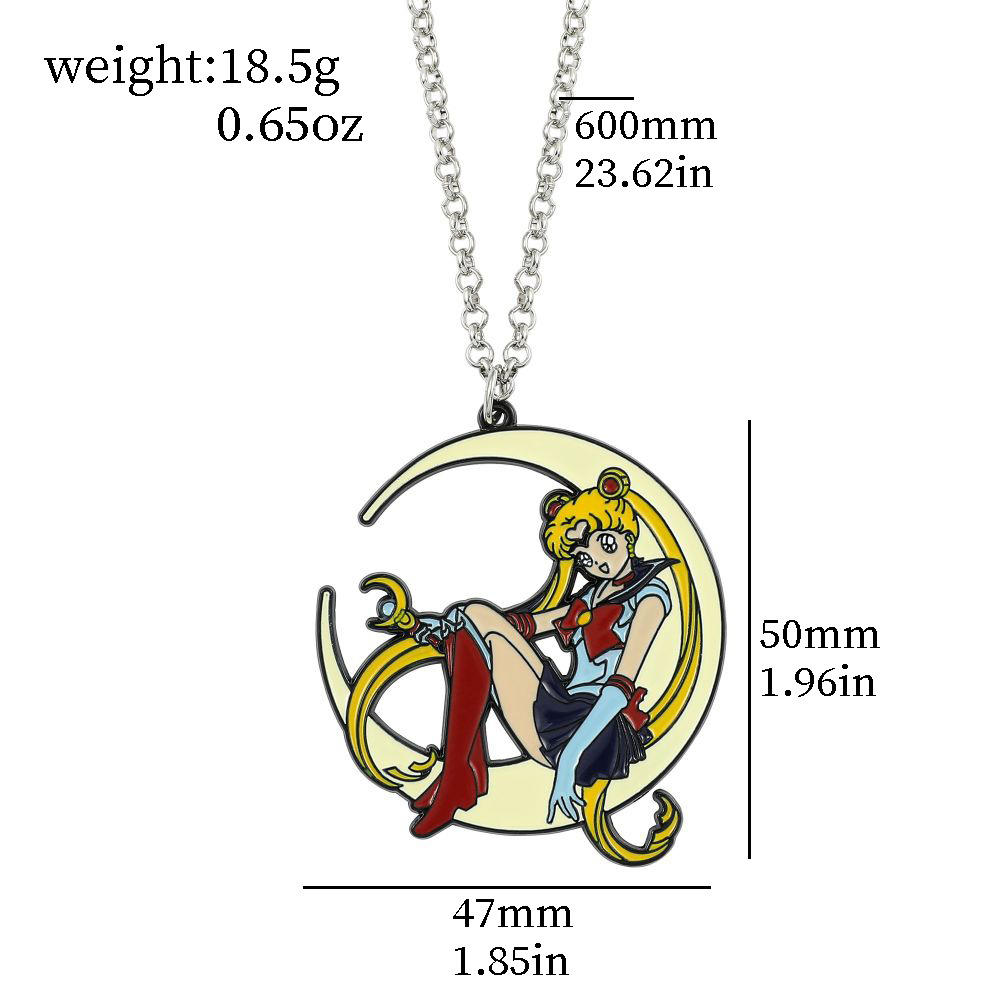 Sweet Anime Metal Enamel Neckl - огляд і ціна Anime Pendant Necklace