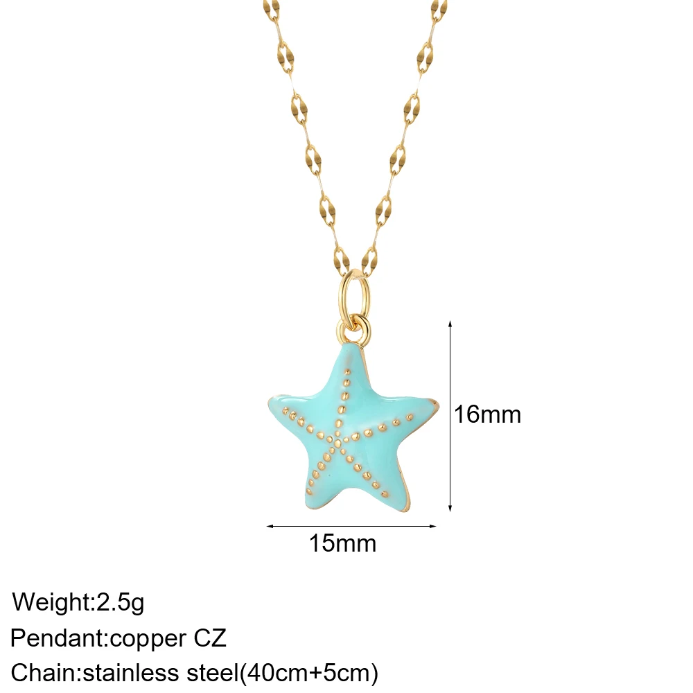 Cute Sea Star Shell Diy Neckla - огляд і ціна Cross Pendant Necklace Gold