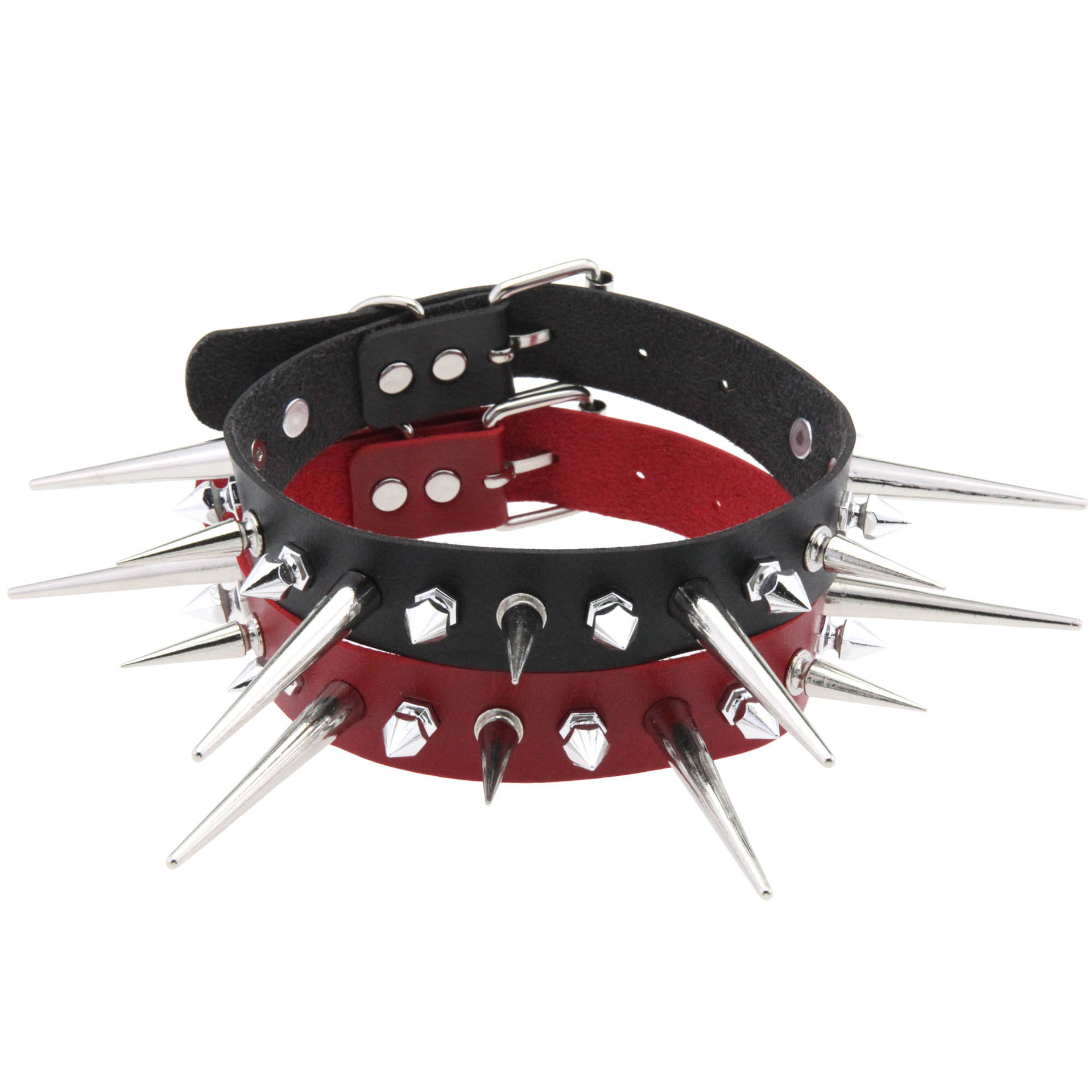KMVEXO Punk Long Spike Choker  - огляд і ціна Goth Punk Spike Choker