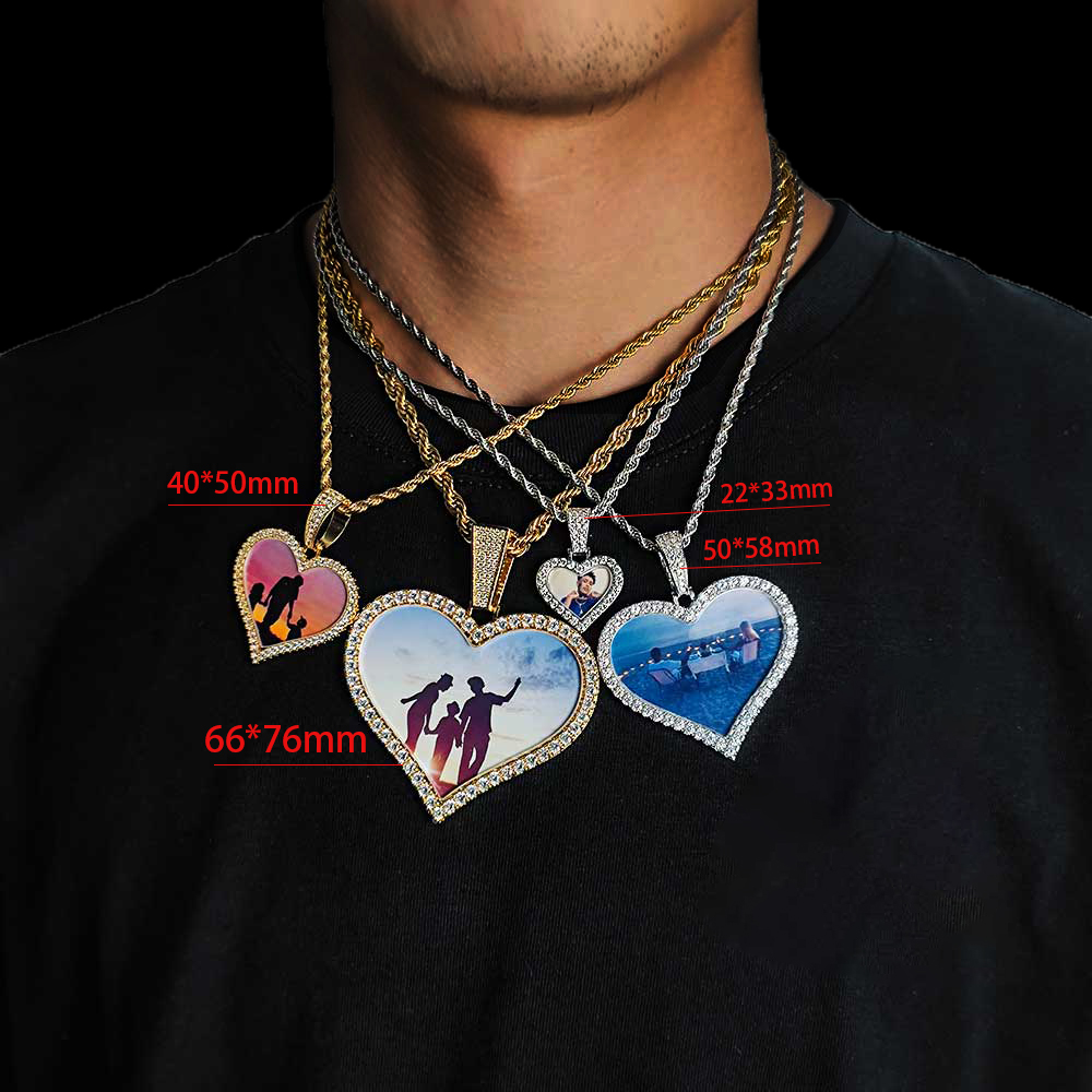 Hip Hop Heart Locket Necklace  - огляд і ціна Heart Locket Necklace Photo